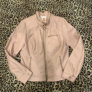 Pink Guess Moto Jacket